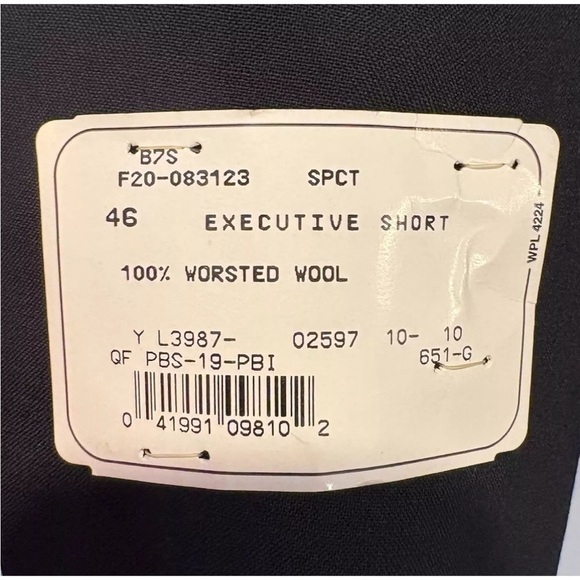 NWT Palm Beach‎ Navy Blue Blazer Jacket Suit Separate Mens Size 46S - Picture 5 of 7